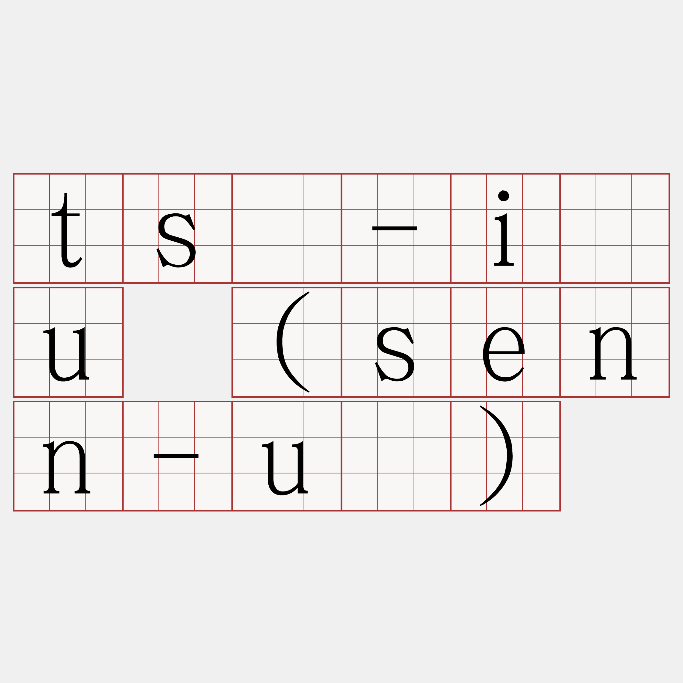 tsō-iâu (senn-uē)